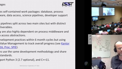 Thumbnail for NCSA Software Meeting - 2016-09-12 Tim Jenness - Jonathan Sick, LSST