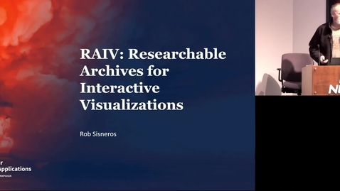 Thumbnail for Researchable Archives for Interactive Visualizations (RAIV) - Rob Sisneros