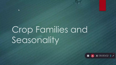 Thumbnail for Crop Families and Seasonality - January 19th 2024, 5:00:03 pm