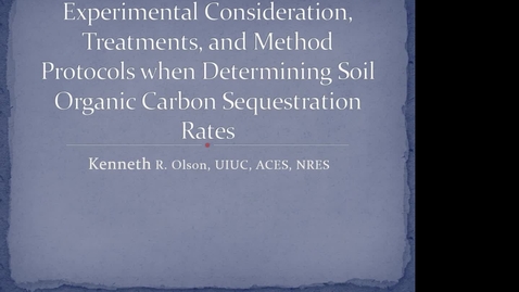 Thumbnail for NRES 2014 Fall Seminar Series 141205 - Kenneth R. Olson.mp4