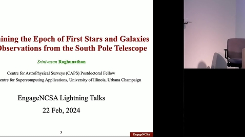 Thumbnail for Constraining the Epoch of First Stars and Galaxies using Observations from the South Pole Telescope - Srinivasan Raghunathan