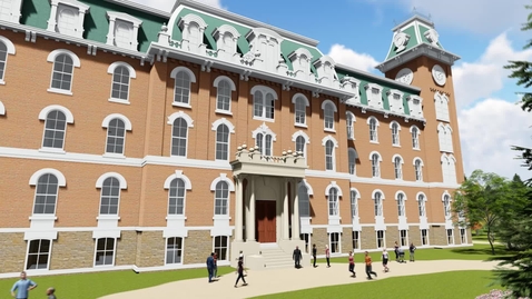 Thumbnail for University Hall (1871-1938) Fly Through Animation