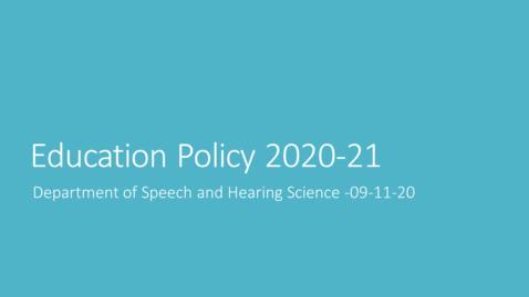 Thumbnail for Education Policy 09-11-20