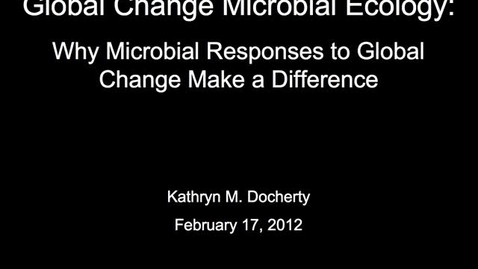 Thumbnail for NRES 2012 Spring Seminar Series - Kathryn M. Docherty