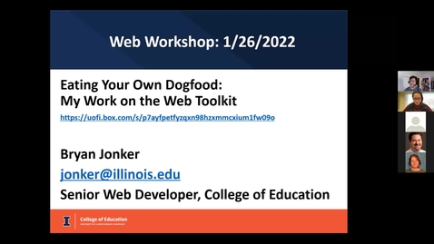 Thumbnail for Eating Your Own Dog Food: My Work on the Web Toolkit