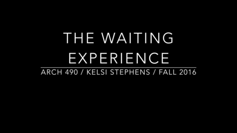 Thumbnail for The Waiting Experience