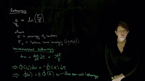 Thumbnail for 28 Basics of Neutron Slowing Down
