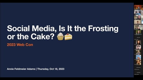 Thumbnail for Social Media, Is It the Frosting or the Cake?