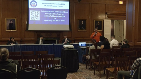 Thumbnail for Student Election Candidate Forum, Feb. 20, 2024