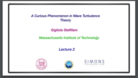 Thumbnail for Gigliola Staffilani - 2025 Trjitzinsky Memorial Lecture Part 2